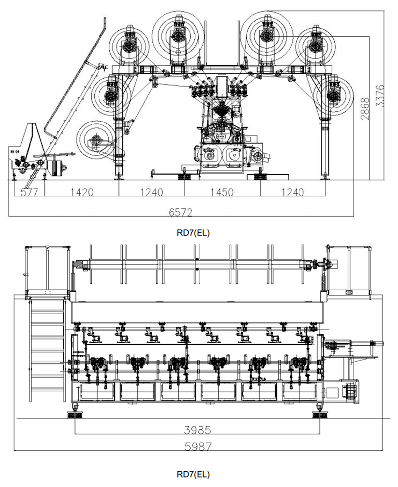 Double Needle Bar Sports Net Warp Knitting Machine Manufacturer Double Needle Bar Warp Knitting Machine Without Jacquard