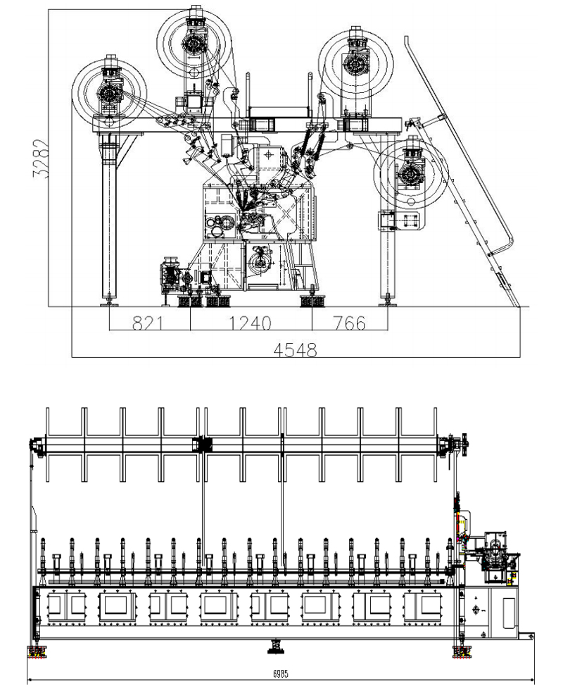 Seamless Knitting Jacquard Curtain Warp Knitting Machine