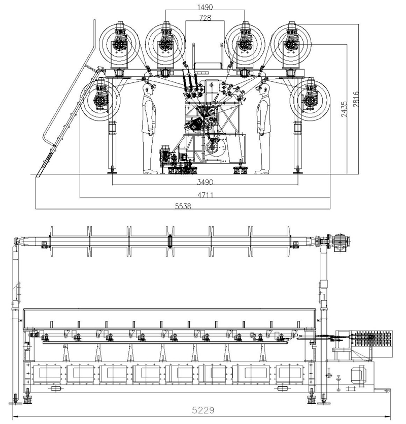 Textile Machine Raschel High Speed Warp Knitting Machine