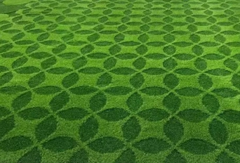 Colorful Grid Lawn Grass